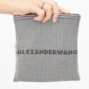 Alexander Wang Rhinestone Wanglock Logo Clutch Bag